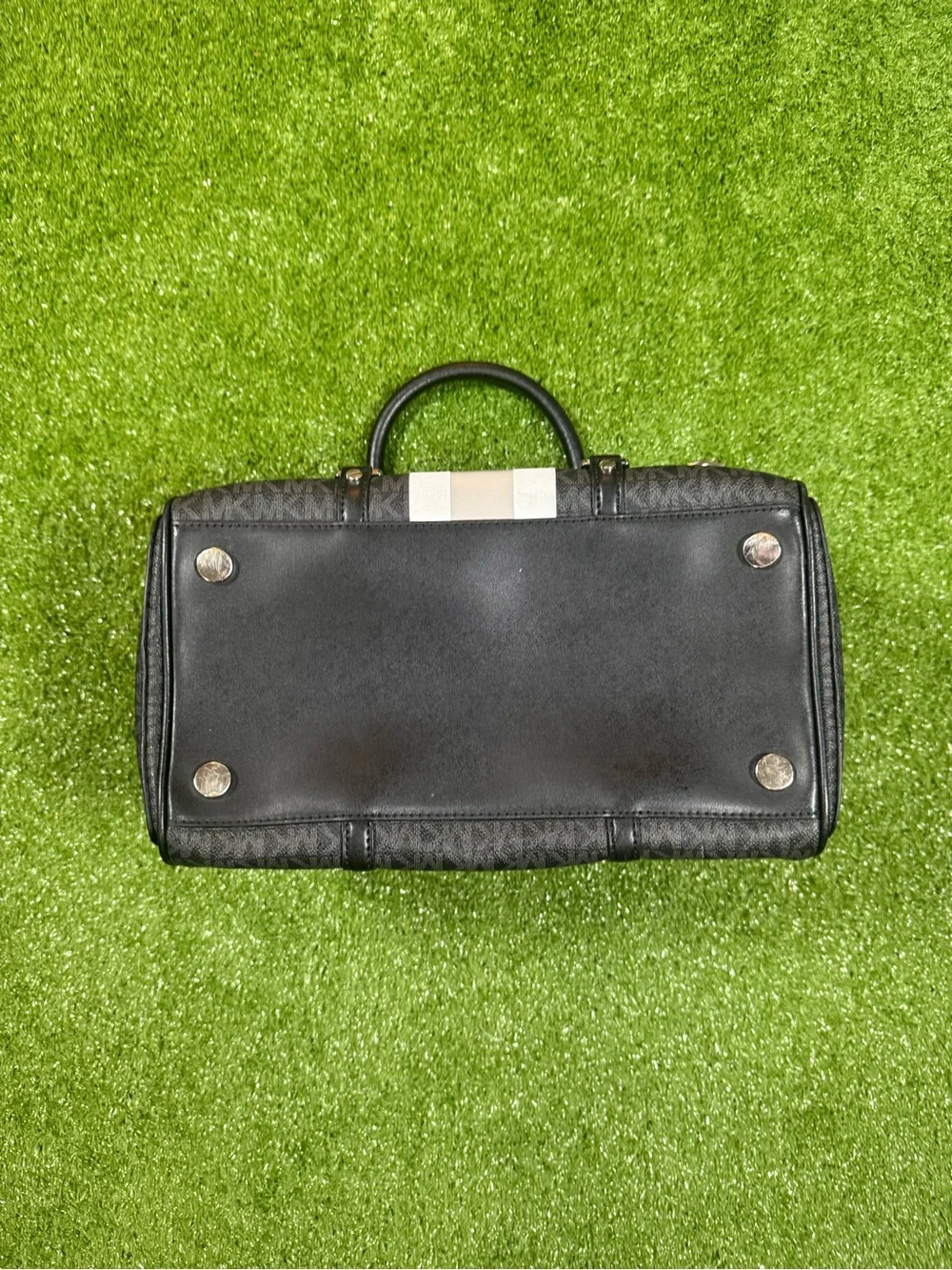 Michael Kors Black Monogram Double-Handle Briefcase